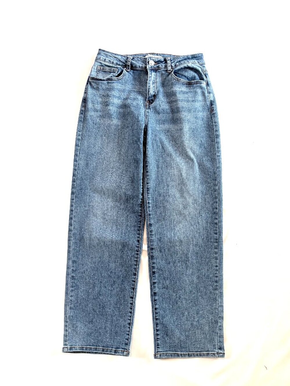Wax blue jeans 7/28 cotton wide leg - Picture 2 of 8
